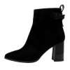Botine piele intoarsa dama elegante - negru, Epica - iarna - K3K350050-01-I-Negru