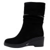 Cizme piele intoarsa dama - negru, Epica - iarna - JIJI50091-01-I-Negru