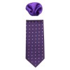 Cravata barbati cu batista - mov, Gama - CRVT-GM-0019-Mov