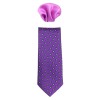 Cravata barbati cu batista - mov, Gama - CRVT-GM-0049-Mov