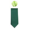 Cravata barbati cu batista - verde, Gama - CRVT-GM-0030-Verde