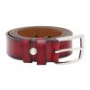 Curea piele barbati cu catarama metalica - bordo, Cavalera - CR-CVLR-0010-Bordo