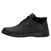 Ghete piele naturala barbati - negru, Rieker - iarna, imblanite, impermeabil - B0309-00-Negru