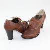 Pantofi piele naturala dama - maro, Nike Invest - toc inalt - M354-MAp1