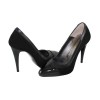 Pantofi piele naturala dama - negru, Nike Invest - toc inalt - M599-NPBoxB