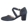 Pantofi piele naturala dama - bleumarin, Remonte - toc mediu - D0827-14-Blue-combination