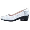 Pantofi piele naturala dama - alb, Yussi - toc mic - 295-T-42-246-26