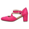 Pantofi dama - fuchsia, Rieker - toc mediu - 41080-31-Fuchsia