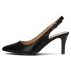 Pantofi dama - negru, Filippo - toc mediu - DP4499-23-BK-Negru