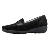 Pantofi piele intoarsa dama - negru, Waldlaufer - relax, confort, ortopedic - 348501-162-001-Hanin-Negru