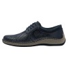 Pantofi piele naturala barbati - albastru, Rieker - relax, confort - 05213-14-Albastru