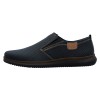 Pantofi piele naturala barbati - albastru, Rieker - relax, confort - 10452-14-Albastru