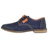 Pantofi piele naturala barbati - bleumarin, Rieker - 13439-14-Blue