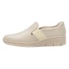 Pantofi piele naturala dama - bej, Rieker - relax, confort - 53784-60-Bej
