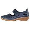 Pantofi piele naturala dama - bleumarin, Rieker - relax, confort - 41399-14-Blue-NW21