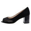 Pantofi piele naturala dama - negru, Epica - toc mediu - JIXY553-M814-P8563ZT-01-I-Negru