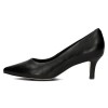 Pantofi piele naturala dama - negru, Filippo - toc mic - DP4426-23-BK-Negru