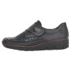 Pantofi piele naturala dama - negru, Rieker - relax, confort - 537C0-00-Negru