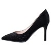 Pantofi piele naturala dama - negru, Epica - toc mediu - B01568-3603D-A827-01F-Black-Satin