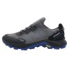 Pantofi piele naturala sport barbati - gri, negru, albastru, Grisport - impermeabil - 822807-14701V9G-Gri-Negru-Albastru