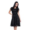 Rochie dama de ocazie eleganta cu dantela - negru, Per Donna - midi - Sonia-51452-Negru