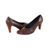 Pantofi piele naturala dama - maro, Salamandra Design - toc mediu - 461-Maro
