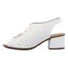 Sandale dama - alb, Rieker - toc mediu - 64656-80-Alb