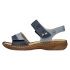 Sandale dama - albastru, Rieker - relax, confort - V2860-14-Albastru