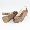 Sandale piele naturala dama - maro, Walk in the city - 8103-2205-Canapa