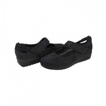 Pantofi piele naturala dama negru Agressione confort Abby-V1-Negru