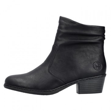 Botine dama negru Rieker iarna 75556-00-Negru