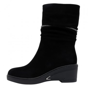 Cizme piele intoarsa dama negru Epica iarna JIJI50091-01-I-Negru