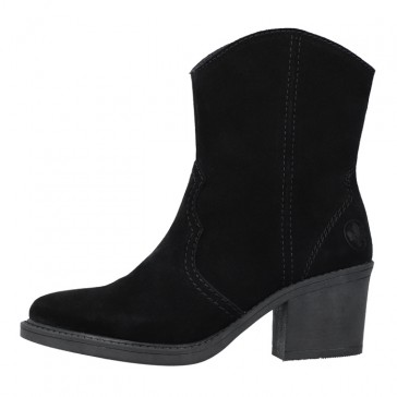 Cizme piele intoarsa dama negru Rieker iarna Y1251-00-Negru