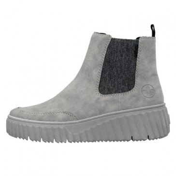 Ghete dama gri Rieker iarna N2553-40-Gri