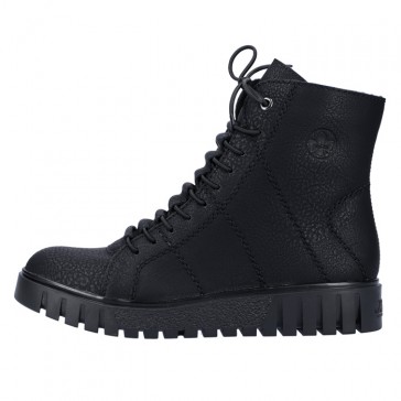 Ghete dama negru Rieker iarna imblanite Y3420-00-Negru