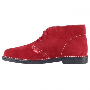 Ghete piele intoarsa dama bordo Elvis iarna 3010-Bordo