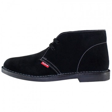 Ghete piele intoarsa dama negru Elvis iarna 3010-Nero