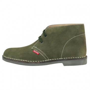 Ghete piele intoarsa dama verde Elvis iarna 3010-Verde