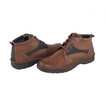 Ghete piele naturala barbati maro Krisbut 6283-2-3-Brown