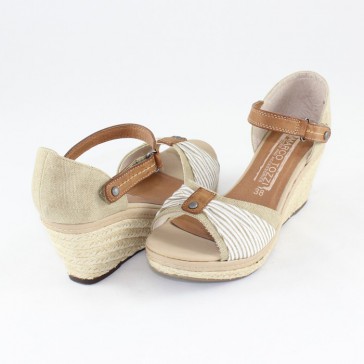 Sandale dama bej maro multicolor 2-28376-28-DuneComb