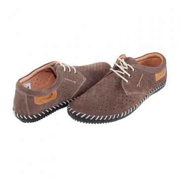 Pantofi piele naturala barbati maro Nicolis 98182-Maro
