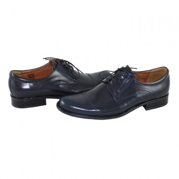 Pantofi eleganti, piele naturala barbati bleumarin Conhpol C00C-4208-0452-00S02-Navy-Blue