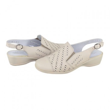 Pantofi piele naturala dama bej Nicolis 55853-Bej