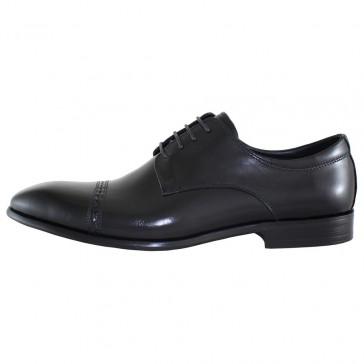 Pantofi eleganti piele naturala barbati negru Alberto Clarini A054-2A-Black