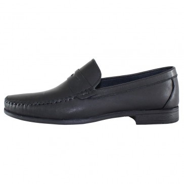 Mocasini piele naturala barbati negru Dogati shoes 7003-Siyah