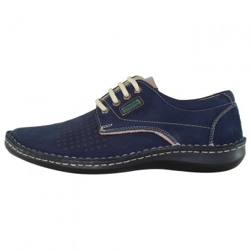 Pantofi piele intoarsa barbati bleumarin Otter OT9553-42-2