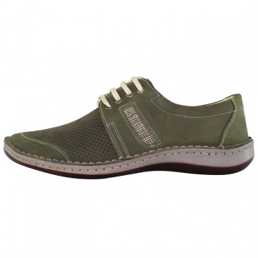 Pantofi piele intoarsa barbati verde Otter OT9559-K6-2