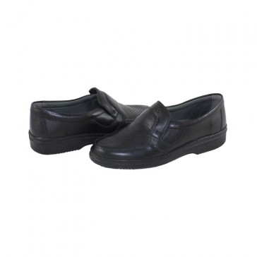 Pantofi Otter - negru, din piele naturală