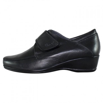 Pantofi piele naturala dama negru Nicolis toc mediu 10153-Negru