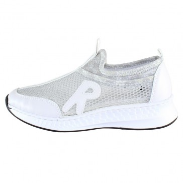 Pantofi sport dama alb Rieker N5654-80-White